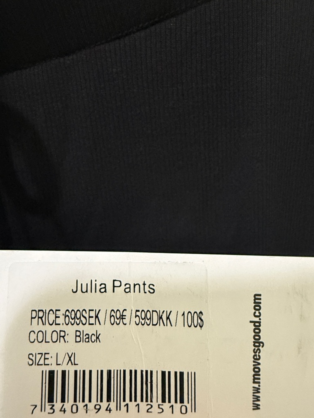 MOVES GOOD Black L/XL Julia Pants. - Picture 8 of 13